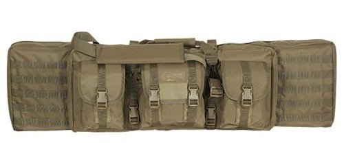 The VooDoo Tactical double rifle bag in Coyote Brown.