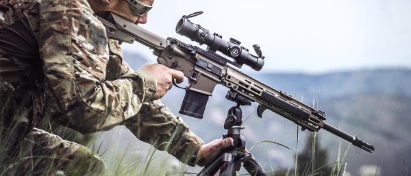 The Magpul M-LOK Tripod Adapter allows a solid firing platform for difficult angles.