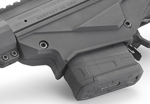 Ruger's adaptive magazine well will accept a variety of magazines.