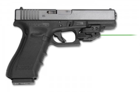 The CMR-206 mounts easily to the Glock's Picatinny rail.