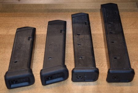 All (4) Magpul GL9 Pmags in order of capacity.