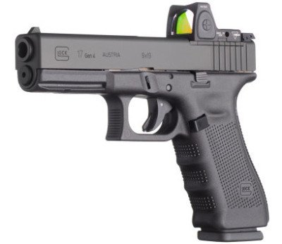 The Glock 17 MOS with Trijicon optic.