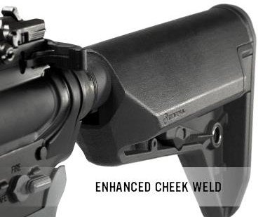 The enhanced cheek weld cannot be understated. Providing a solid, but more natural fit for the shooter's cheek can improve overall shooting comfort and accuracy.