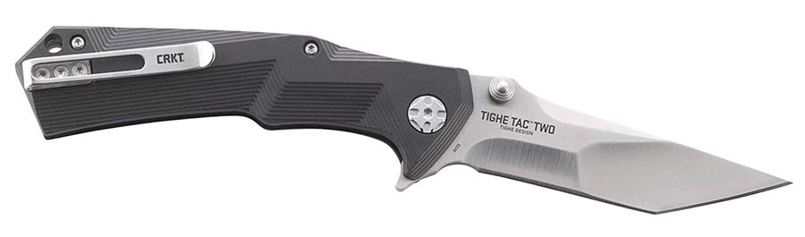 Side View of the CRKT Tighe Tac Two Tanto Knife