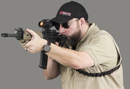 The Galco Bungee Sling provides easy target acquisition.