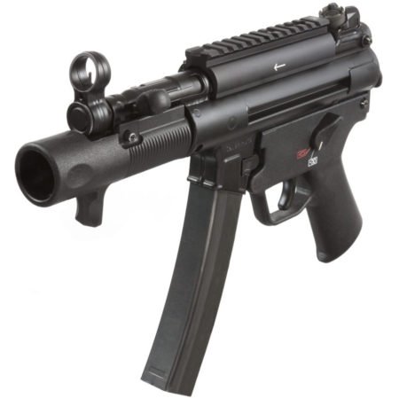 The SP5K has the classic HK MP-5 slap-forward charging handle though with shorter travel distance