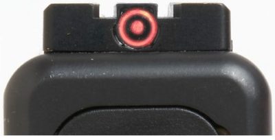 Meprolight FT Bullseye sights come in green and red shown).